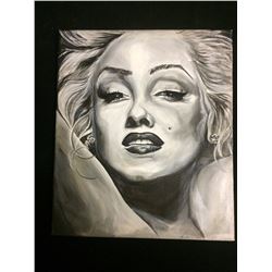 NATIVE ART ON CANVAS MARILYN MONROE