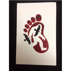 2015 SIGNED NATIVE ART PRINT BY HUBERT BILLY