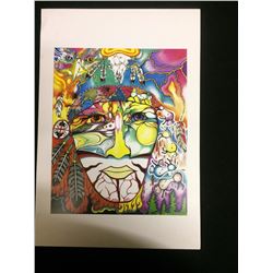 2010 SIGNED NATIVE ART PRINT BY HUBERT BILLY