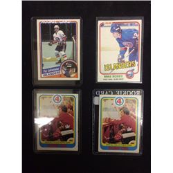 BOBBY ORR & PAT LAFONTAINE HOCKEY ROOKIE CARDS