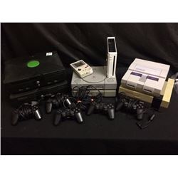 VIDEO GAMES CONSOLE & CONTROLLER PARTS LOT