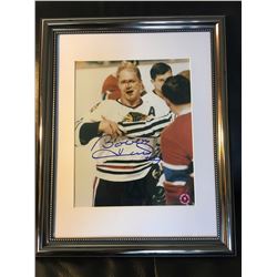 AUTOGRAPHED BOBBY HULL FRAMED PHOTO