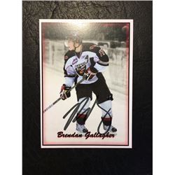 AUTOGRAPHED BRENDAN GALLAGHER HOCKEY TRADING CARD VANCOUVER GIANTS
