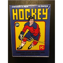VINTAGE & NEW HOCKEY TRADING CARDS IN BOX 10 PACKS