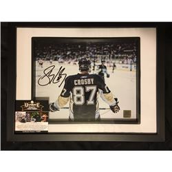 AUTOGRAPHED SIDNEY CROSBY FRAMED PHOTO W/ COA