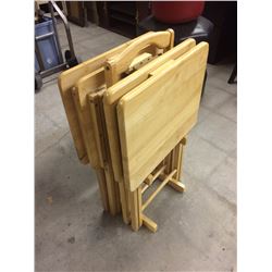 WOODEN SIDE TABLES LOT
