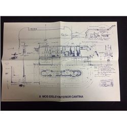 STAR WARS 8 MOS EISLEY/ INTERIOR CANTINA BLUEPRINTS COPYRIGHT 1977
