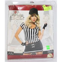 5 PCE FAIR CATCH REFEREE COSTUME - SIZE MED/LRG