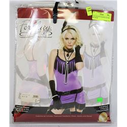 4 PCE FANTASY FLAPPER COSTUME - SIZE XS/SM
