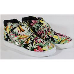 BLACK MULTI FABRIC SNEAKER HIGHTOP - SIZE 6.5