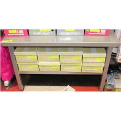 METAL DISPLAY TABLE 38"X16"X24"