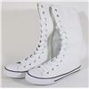 Image 1 : WHITE CANVAS MID CALF HIGH TOP - SIZE 7