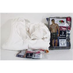 FLAT OF MENS BOXERS & TSHIRTS - SIZE 4XB & 5XB