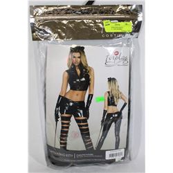 4 PCE CAPTIVATING KITTY COSTUME - SIZE SM/MED