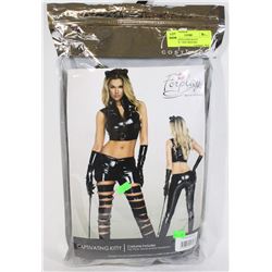 4 PCE CAPTIVATING KITTY COSTUME - SIZE MED/LRG
