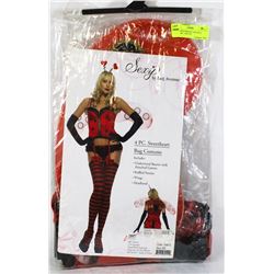 4 PCE SWEETHEART LADY BUG COSTUME - SIZE XS