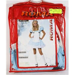 3 PCE ALICE FANTASY COSTUME - SIZE SM/MED