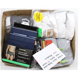 FLAT OF MENS UNDERWEAR & TSHIRTS - SIZE MEDIUM