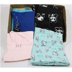 FLAT OF WOMENS PAJAMAS & TOPS - SIZE SMALL