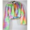 Image 1 : RAINBOW BOLERO FUZZY JACKET - M/L
