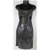 Image 1 : LADIES BLK/SILVER SHIMMER SLEEVELESS DRESS - SZ SM