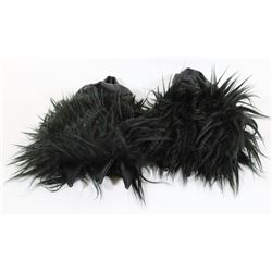 FURRY GLOVES - BLACK WOLF STYLE