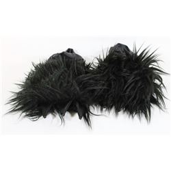 FURRY GLOVES - BLACK WOLF STYLE