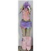 Image 1 : 5 PIECE RAINBOW DINOSAUR COSTUME - SIZE MEDIUM