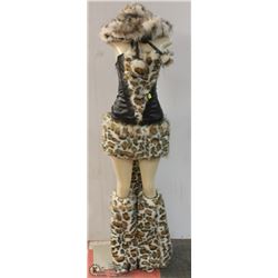 SEXY BOBCAT COSTUME -SIZE MEDIUM