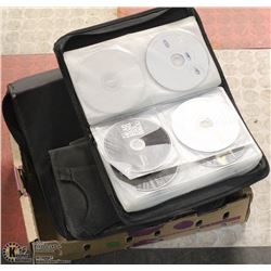 FLAT OF 3 BINDERS FULL OF OVER 300 CDS