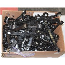 BOX OF STORE CLIP HANGERS