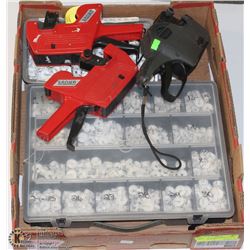 FLAT OF 3 PRICE TAGGING SUNGS AND SIZE CLIPS