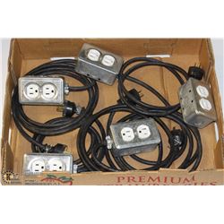 FLAT OF 5 EXTENSION POWER OUTLETS