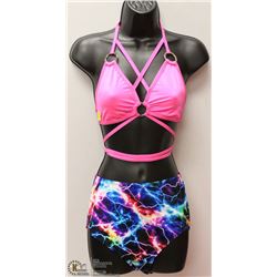 2 PC LIGHTNING HOT PINK SET - SIZE SM/MED
