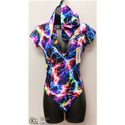 LIGHTNING BODY SUIT WITH HOOD SIZE SM/MED