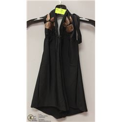 BROWN PAW PRINT ROMPER - SIZE MEDIUM