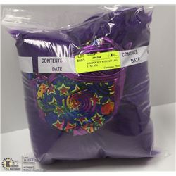 PURPLE ROMPER SET W/FUZZY LEG WARMER - SZ S/M