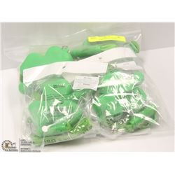 LOT OF 6 FLASHING ST PATRICKS DAY SHAMROCK LANYARD