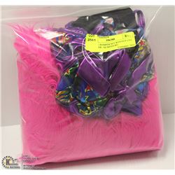 PURPLE ROMPER SET W/FUZZY LEG WARMER - SZ MED/LRG