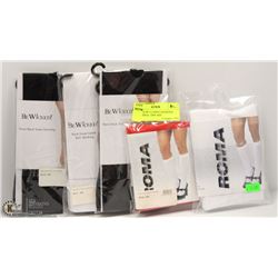 BUNDLE OF 5 LADIES ASSORTED STOCKINGS - ONE SIZE