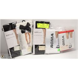 BUNDLE OF 5 LADIES ASSORTED STOCKINGS - ONE SIZE