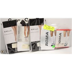 BUNDLE OF 5 LADIES ASSORTED STOCKINGS - ONE SIZE