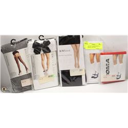 BUNDLE OF 5 LADIES ASSORTED STOCKINGS - ONE SIZE