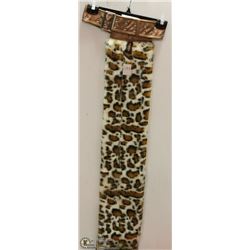 BELTED LONG CHEETAH PRINT TAIL