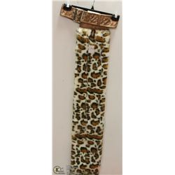 BELTED LONG CHEETAH PRINT TAIL