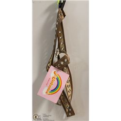 GOLD FRISKY LEASH & COLLAR