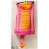 Image 1 : FUZZY PINK DRAGON DRESS COSTUME - SIZE SMALL