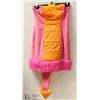 Image 1 : FUZZY PINK DRAGON DRESS COSTUME - SIZE SMALL