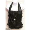 Image 1 : LADIES BLACK VNECK BLOUSE WITH NECKLACE - SZ SM