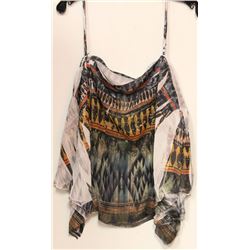 LADIES NATIVE PRINT BLOUSE SIZE SMALL